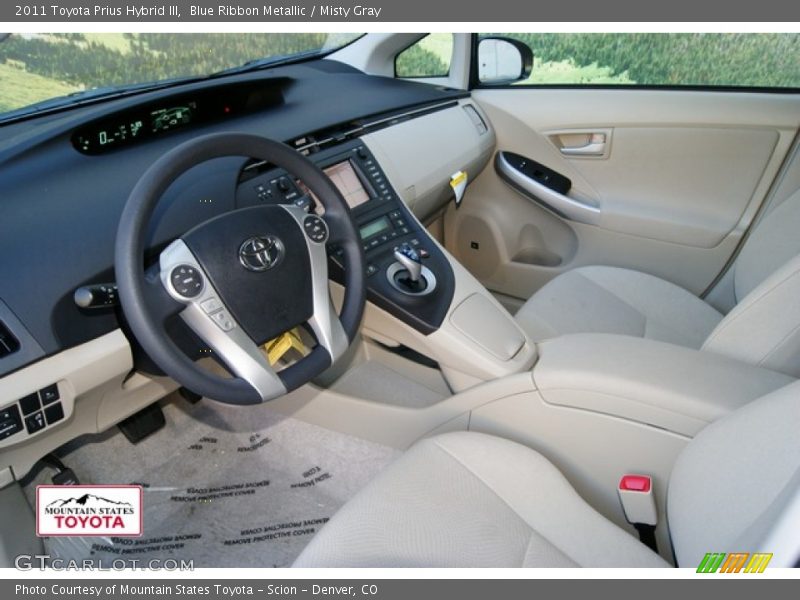 Blue Ribbon Metallic / Misty Gray 2011 Toyota Prius Hybrid III