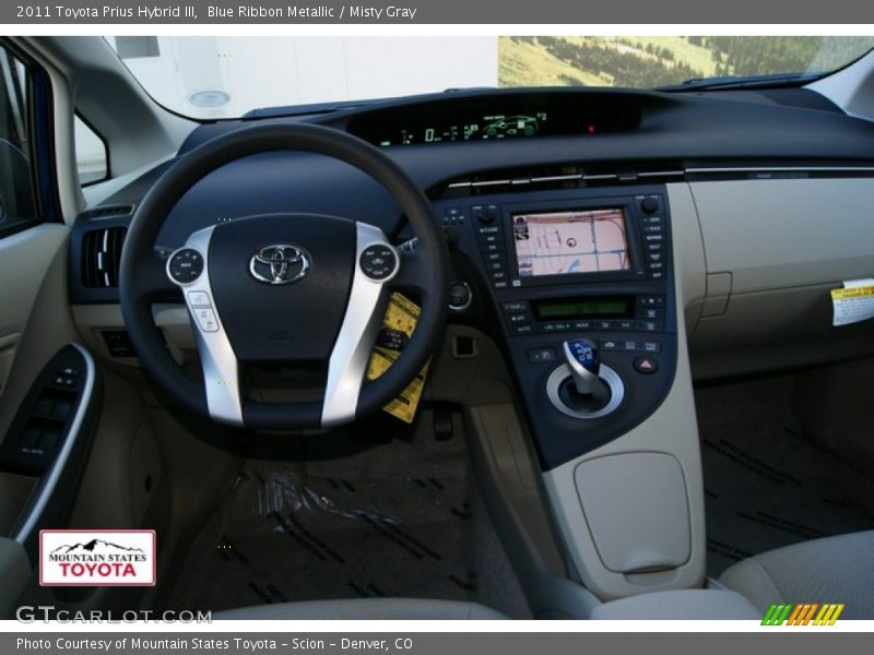 Blue Ribbon Metallic / Misty Gray 2011 Toyota Prius Hybrid III