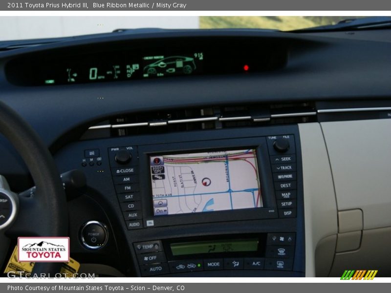 Blue Ribbon Metallic / Misty Gray 2011 Toyota Prius Hybrid III