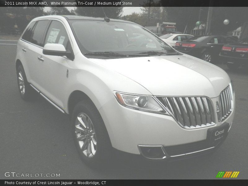 White Platinum Tri-Coat / Medium Light Stone 2011 Lincoln MKX AWD
