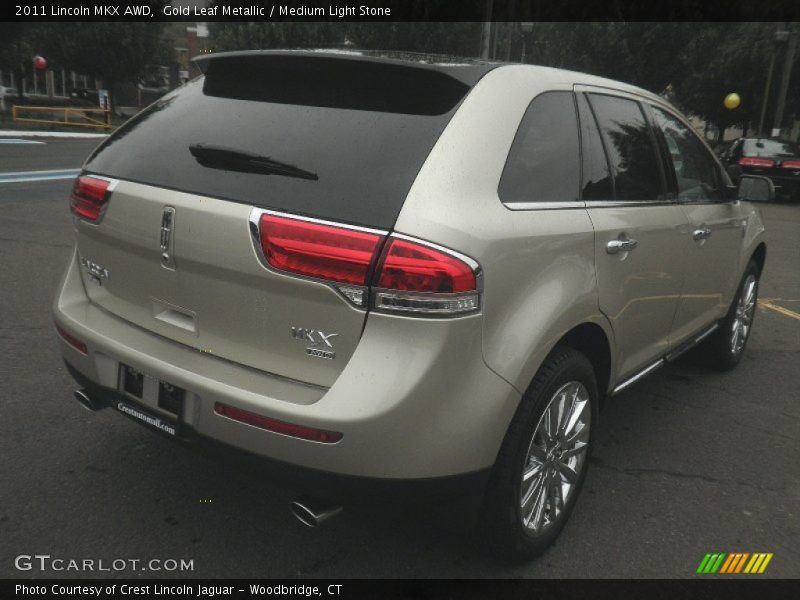 Gold Leaf Metallic / Medium Light Stone 2011 Lincoln MKX AWD