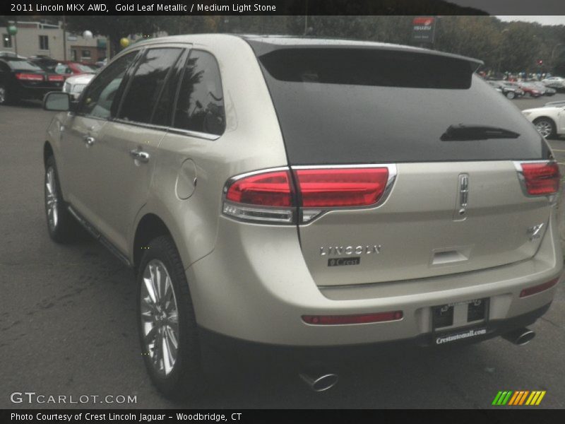 Gold Leaf Metallic / Medium Light Stone 2011 Lincoln MKX AWD