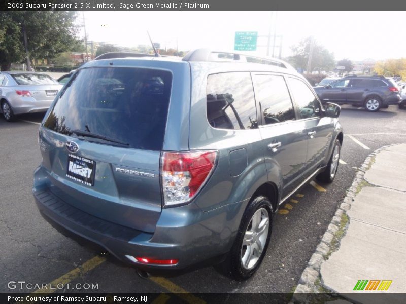 Sage Green Metallic / Platinum 2009 Subaru Forester 2.5 X Limited