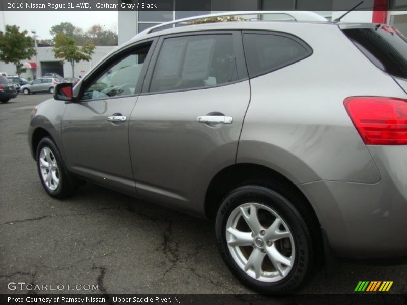 Gotham Gray / Black 2010 Nissan Rogue SL AWD