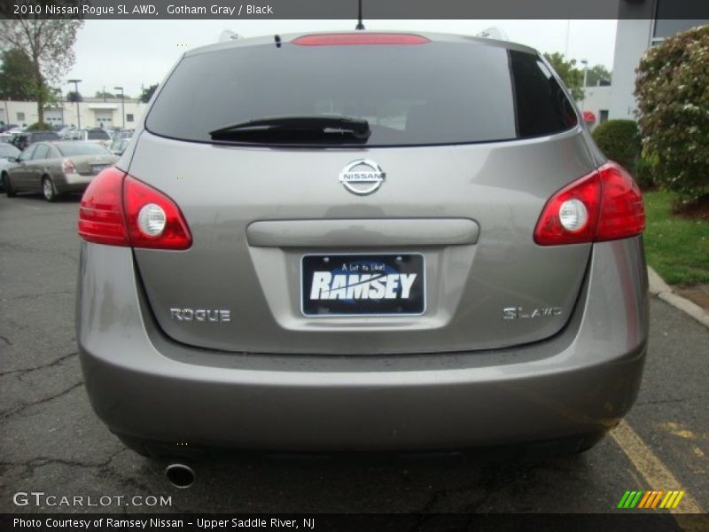 Gotham Gray / Black 2010 Nissan Rogue SL AWD