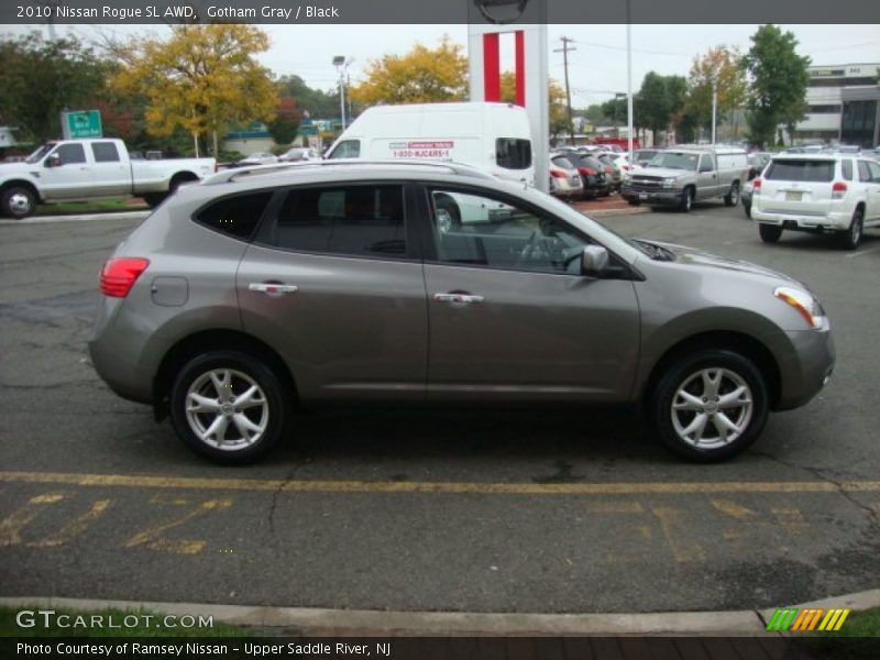 Gotham Gray / Black 2010 Nissan Rogue SL AWD