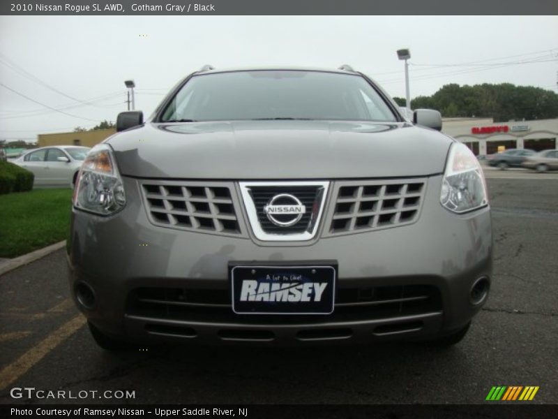 Gotham Gray / Black 2010 Nissan Rogue SL AWD