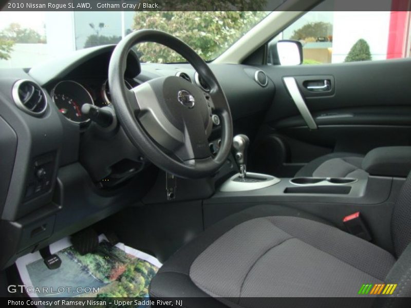 Gotham Gray / Black 2010 Nissan Rogue SL AWD