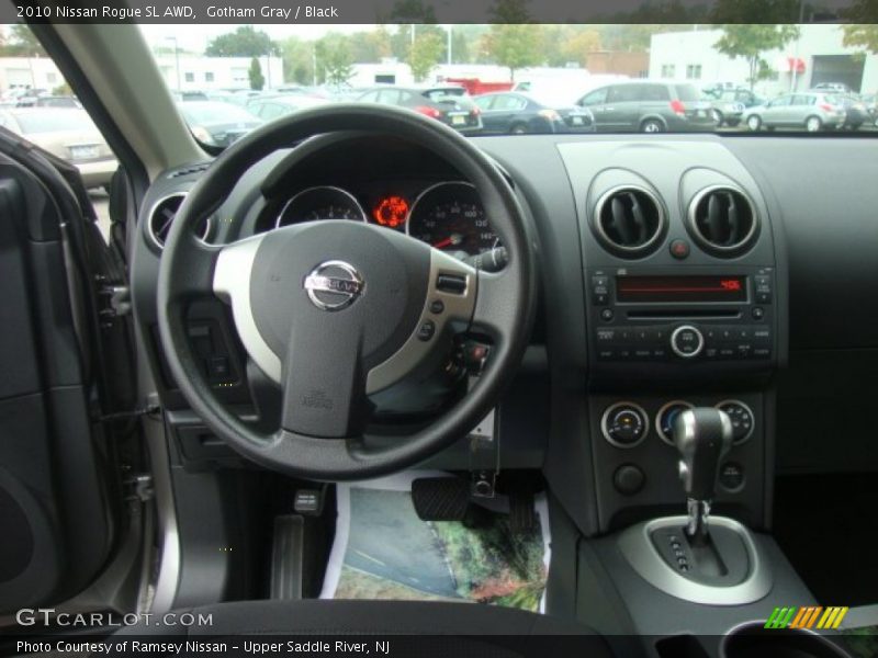 Gotham Gray / Black 2010 Nissan Rogue SL AWD
