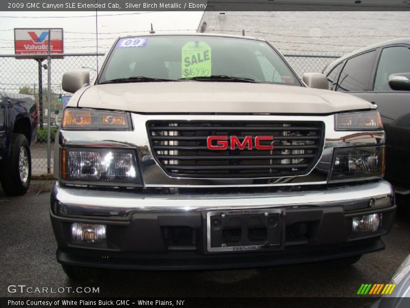 Silver Birch Metallic / Ebony 2009 GMC Canyon SLE Extended Cab