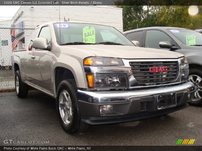 Silver Birch Metallic / Ebony 2009 GMC Canyon SLE Extended Cab