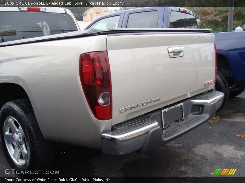 Silver Birch Metallic / Ebony 2009 GMC Canyon SLE Extended Cab
