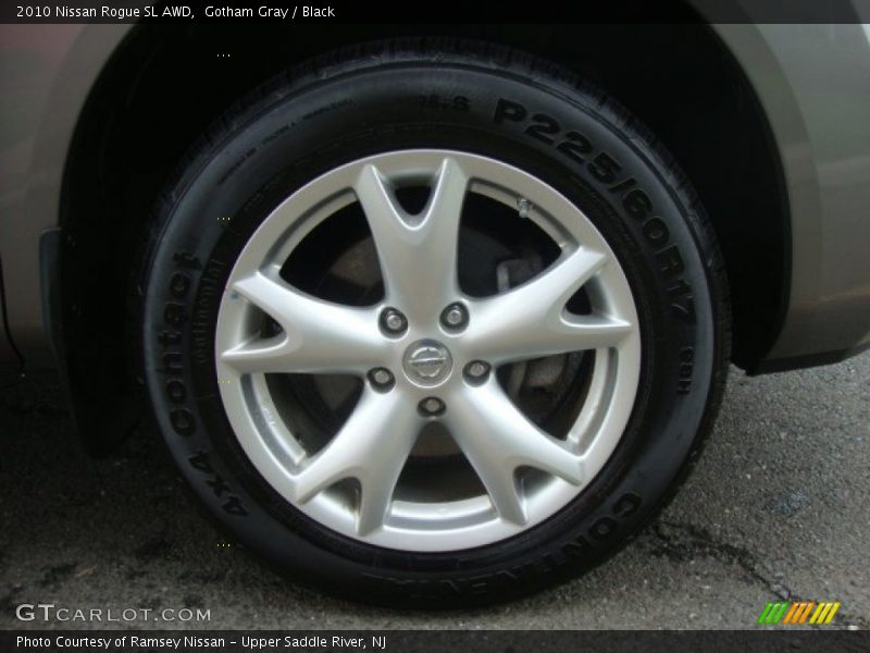 Gotham Gray / Black 2010 Nissan Rogue SL AWD