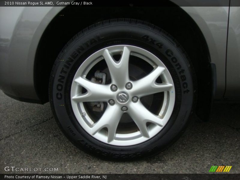 Gotham Gray / Black 2010 Nissan Rogue SL AWD