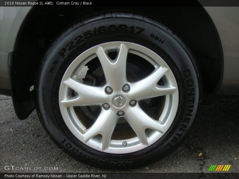 Gotham Gray / Black 2010 Nissan Rogue SL AWD
