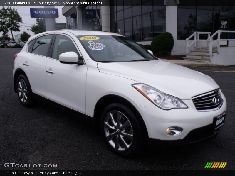 Moonlight White / Stone 2008 Infiniti EX 35 Journey AWD
