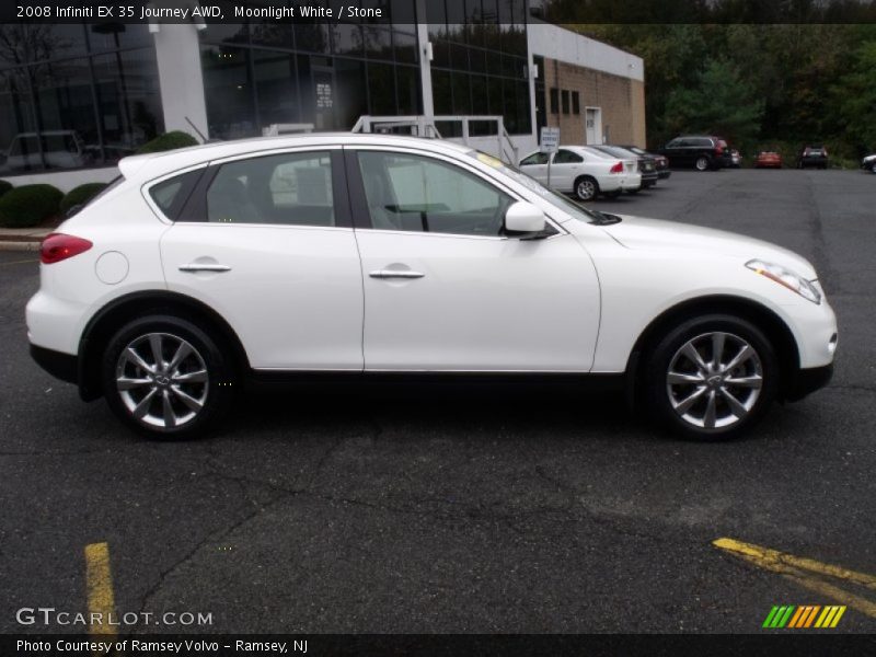 Moonlight White / Stone 2008 Infiniti EX 35 Journey AWD