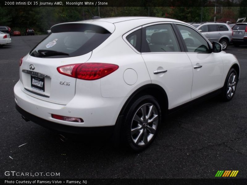 Moonlight White / Stone 2008 Infiniti EX 35 Journey AWD