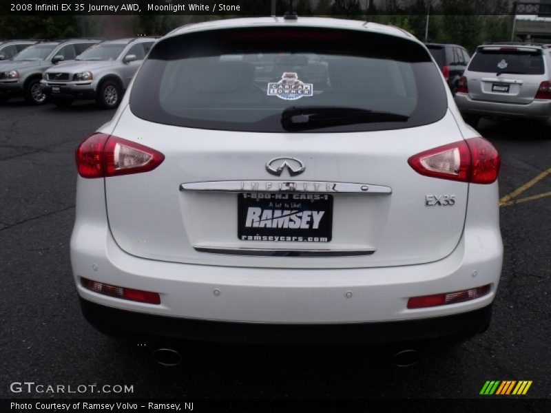 Moonlight White / Stone 2008 Infiniti EX 35 Journey AWD