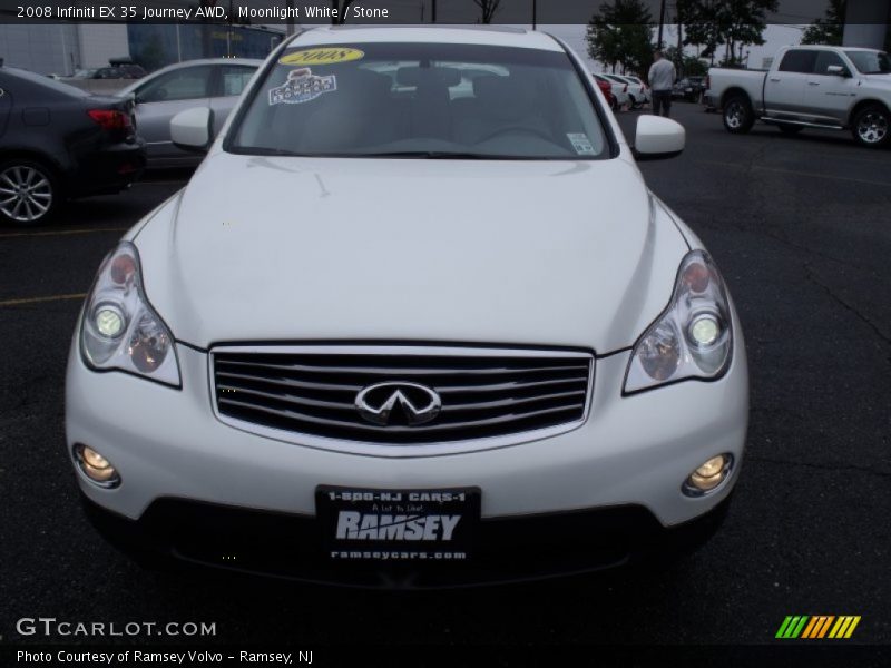 Moonlight White / Stone 2008 Infiniti EX 35 Journey AWD