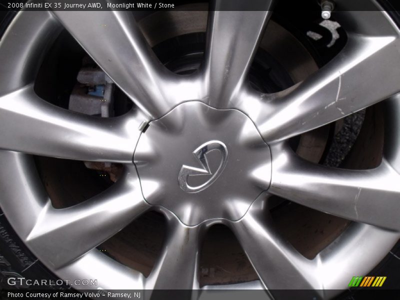 Moonlight White / Stone 2008 Infiniti EX 35 Journey AWD