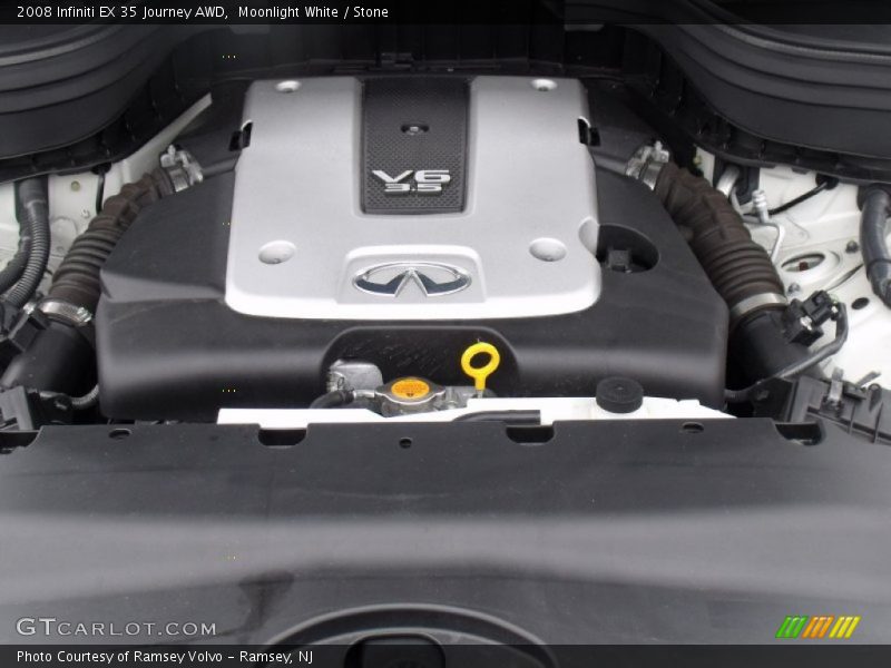 Moonlight White / Stone 2008 Infiniti EX 35 Journey AWD