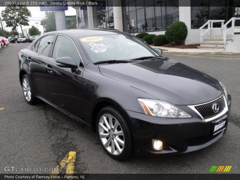 Smoky Granite Mica / Black 2009 Lexus IS 250 AWD