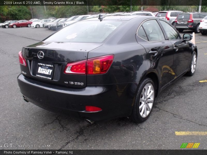 Smoky Granite Mica / Black 2009 Lexus IS 250 AWD