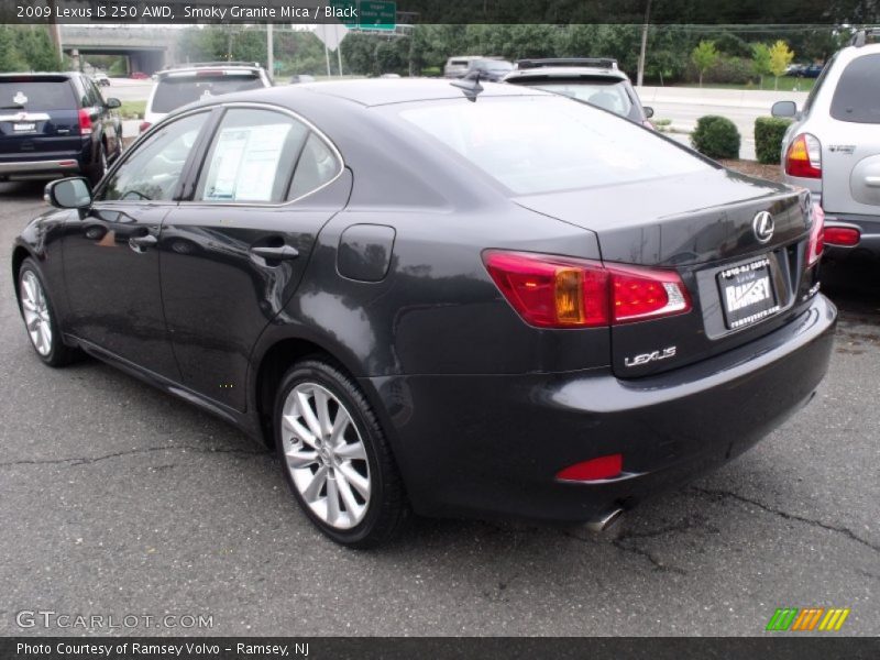 Smoky Granite Mica / Black 2009 Lexus IS 250 AWD