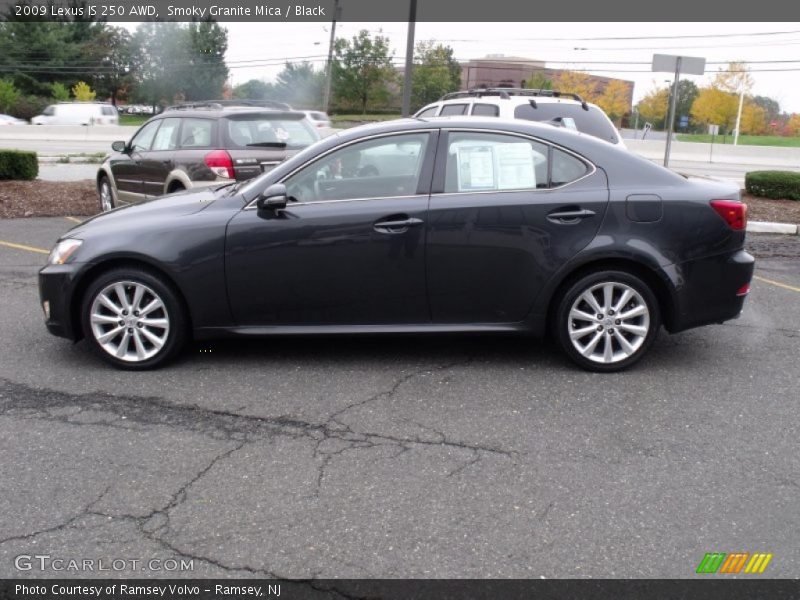 Smoky Granite Mica / Black 2009 Lexus IS 250 AWD