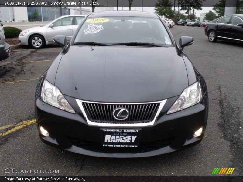 Smoky Granite Mica / Black 2009 Lexus IS 250 AWD