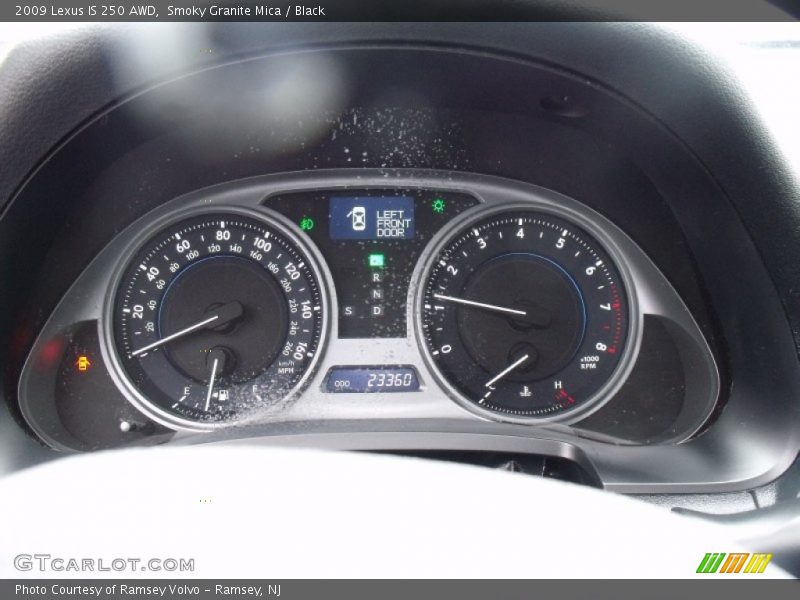 Smoky Granite Mica / Black 2009 Lexus IS 250 AWD