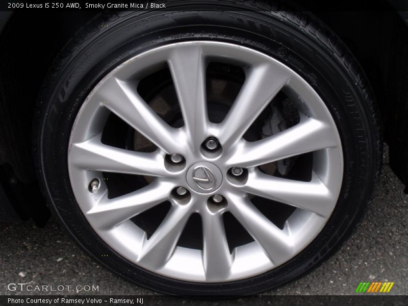 Smoky Granite Mica / Black 2009 Lexus IS 250 AWD