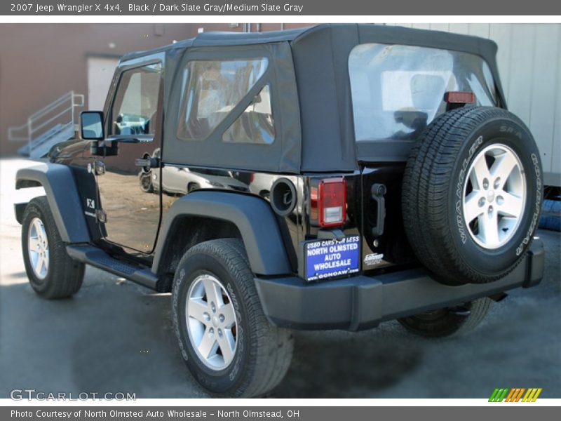Black / Dark Slate Gray/Medium Slate Gray 2007 Jeep Wrangler X 4x4