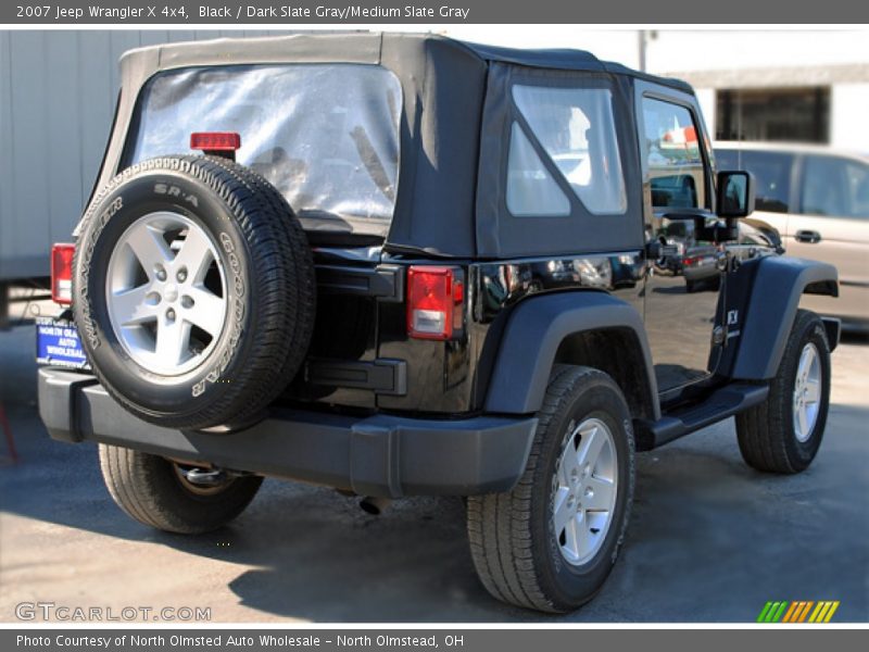 Black / Dark Slate Gray/Medium Slate Gray 2007 Jeep Wrangler X 4x4