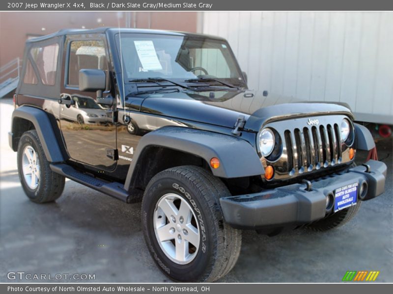 Black / Dark Slate Gray/Medium Slate Gray 2007 Jeep Wrangler X 4x4