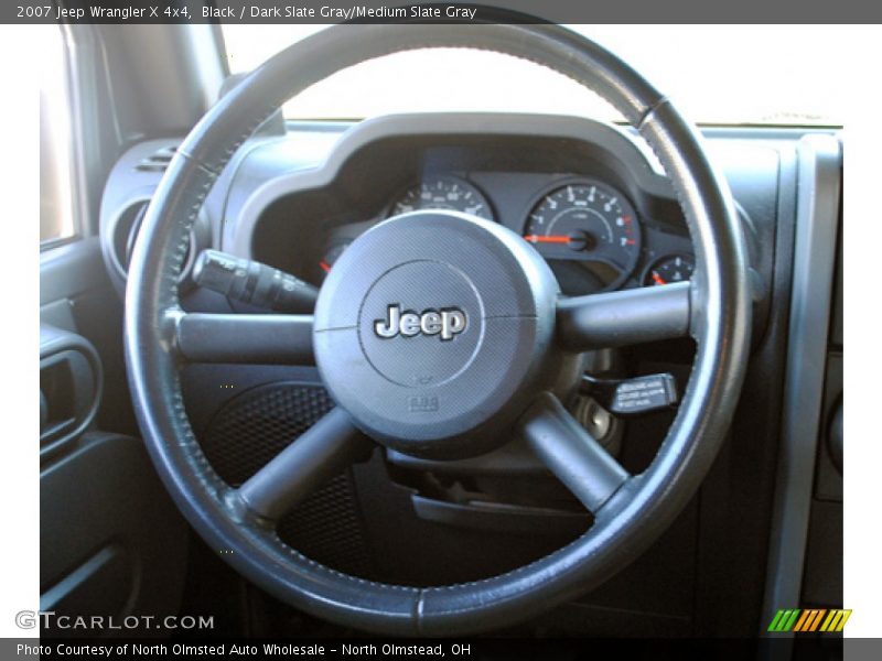 Black / Dark Slate Gray/Medium Slate Gray 2007 Jeep Wrangler X 4x4