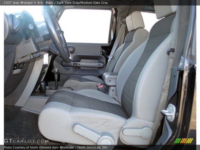 Black / Dark Slate Gray/Medium Slate Gray 2007 Jeep Wrangler X 4x4