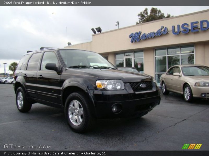 Black / Medium/Dark Pebble 2006 Ford Escape Limited