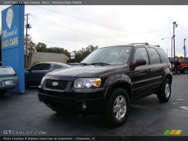 Black / Medium/Dark Pebble 2006 Ford Escape Limited