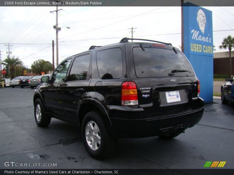 Black / Medium/Dark Pebble 2006 Ford Escape Limited