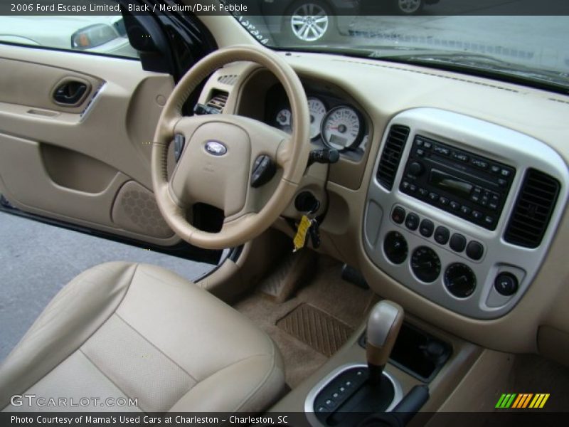 Black / Medium/Dark Pebble 2006 Ford Escape Limited