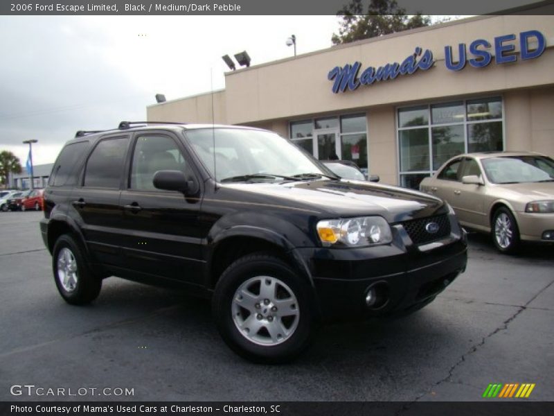 Black / Medium/Dark Pebble 2006 Ford Escape Limited
