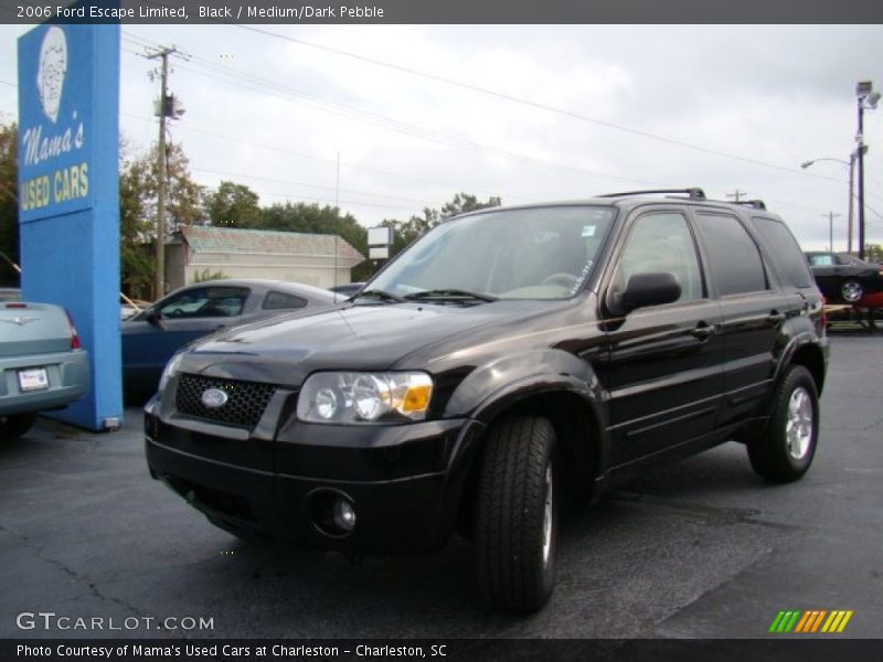 Black / Medium/Dark Pebble 2006 Ford Escape Limited