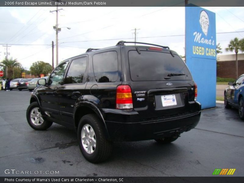 Black / Medium/Dark Pebble 2006 Ford Escape Limited