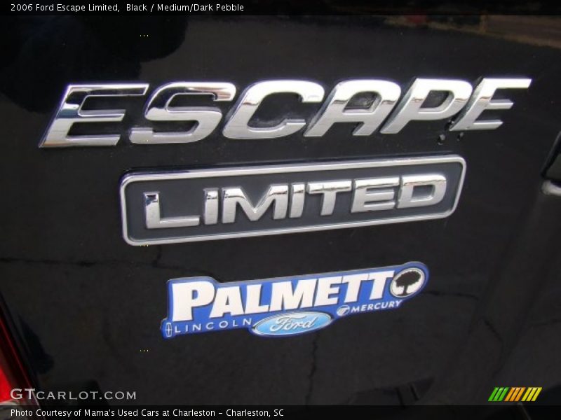Black / Medium/Dark Pebble 2006 Ford Escape Limited