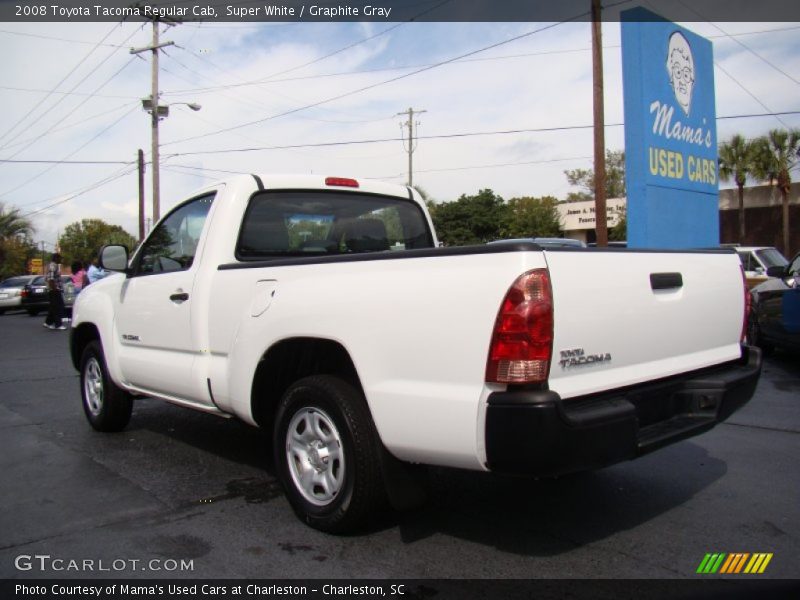 Super White / Graphite Gray 2008 Toyota Tacoma Regular Cab