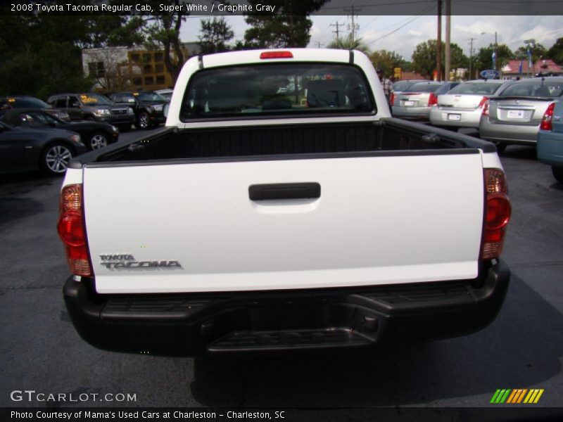 Super White / Graphite Gray 2008 Toyota Tacoma Regular Cab