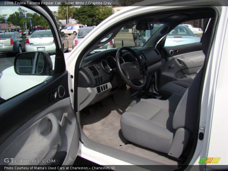 Super White / Graphite Gray 2008 Toyota Tacoma Regular Cab
