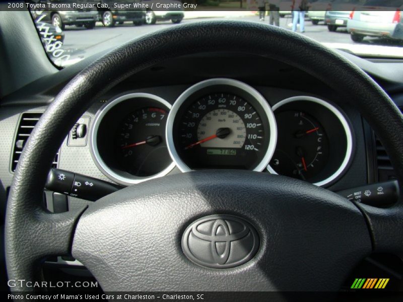 Super White / Graphite Gray 2008 Toyota Tacoma Regular Cab